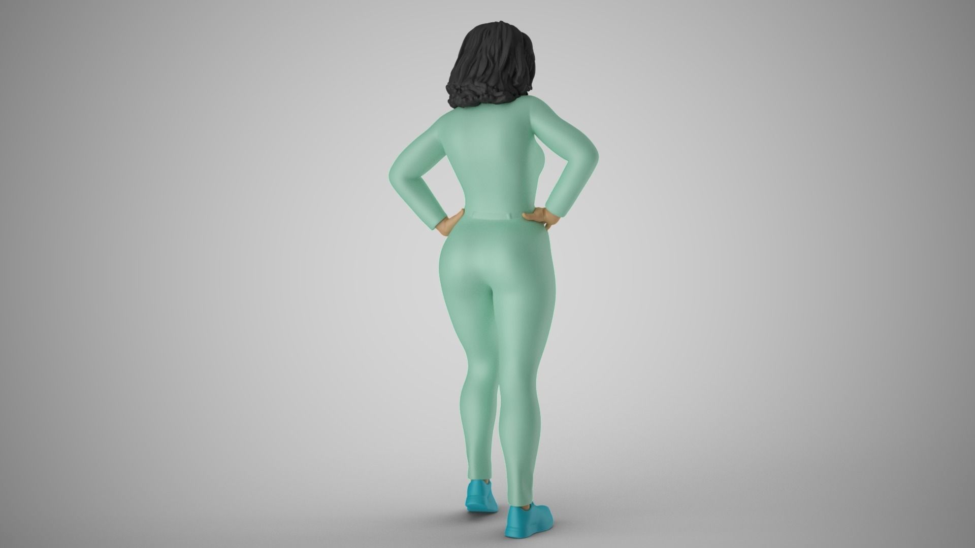 Unmotivated Woman 3D print model_7