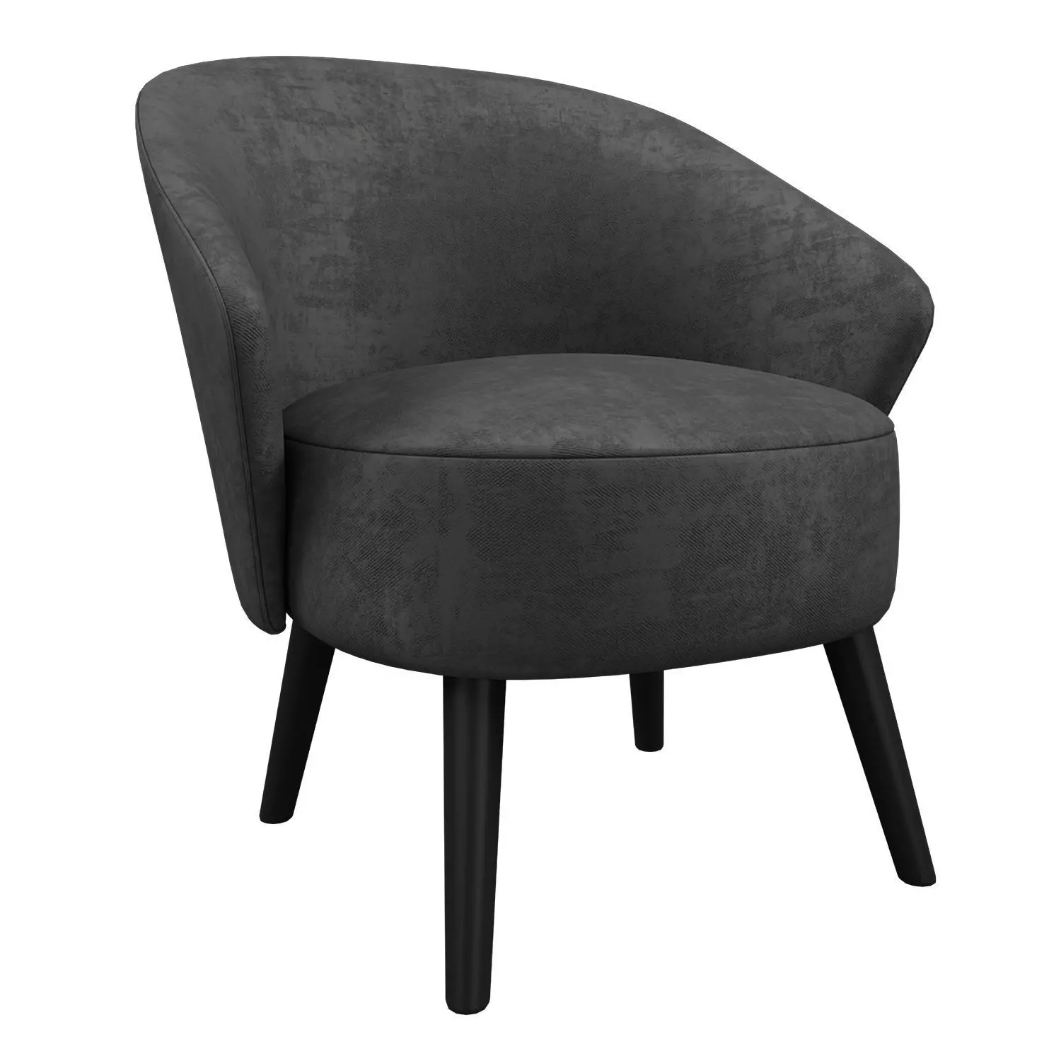 LOUNGE CHAIR WALDO ANTHRACITE 3D model