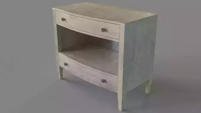 Bedroom Sanctuary Gemme Two Drawer Nightstand