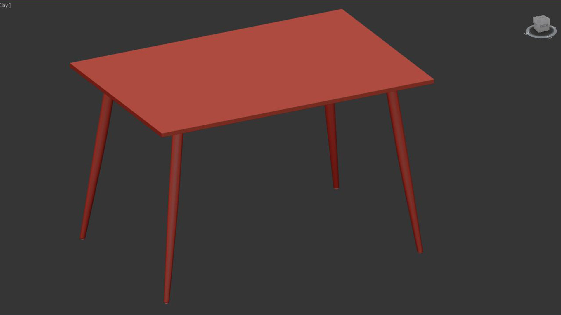 Wilma Homifab Rectangular Dining Table 3D model_4