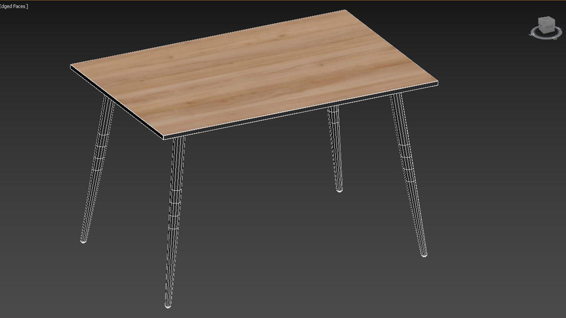 Wilma Homifab Rectangular Dining Table 3D model_6