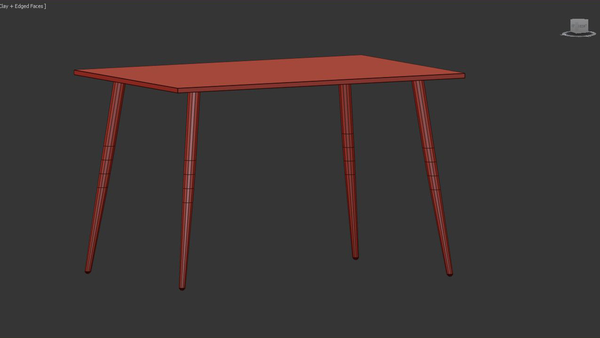 Wilma Homifab Rectangular Dining Table 3D model_3