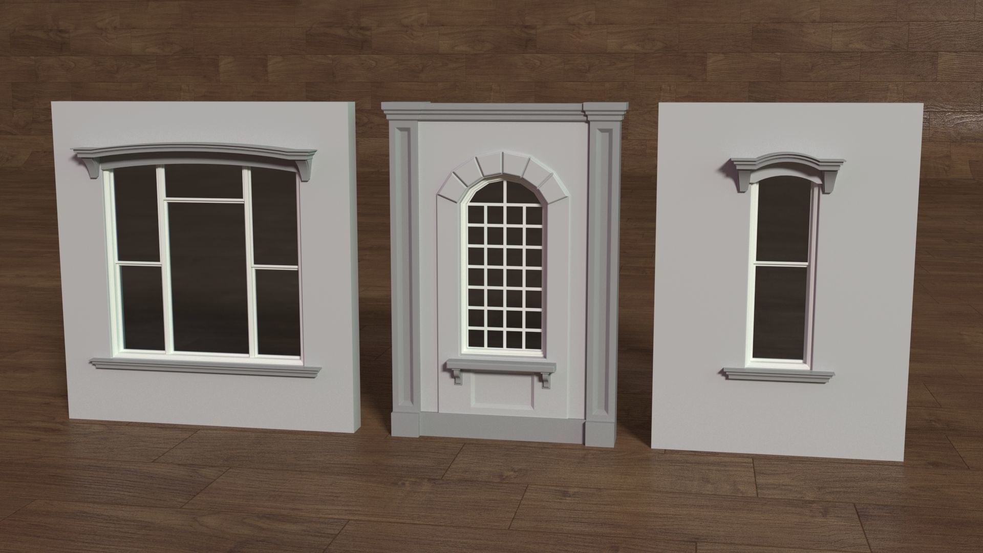 Building Facade Collection 5 - 35 pieces 3D model_14