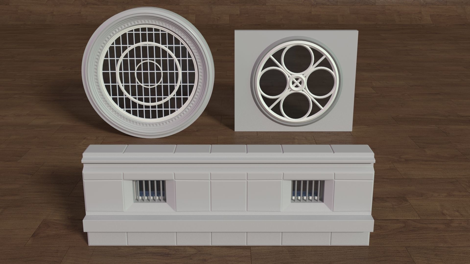 Building Facade Collection 5 - 35 pieces 3D model_16