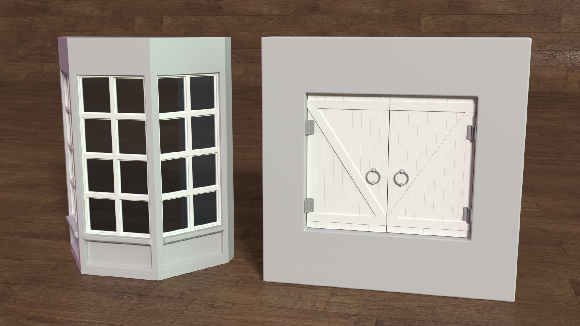 Building Facade Collection 5 - 35 pieces 3D model_11