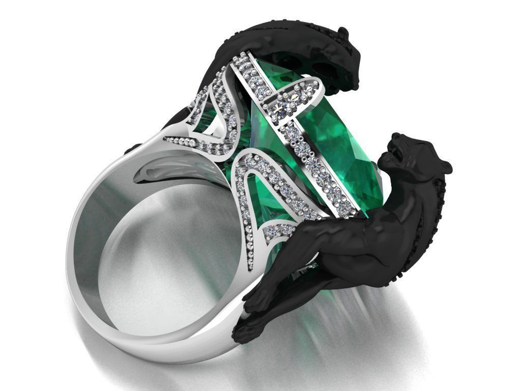 tiger ring 3D print model_15