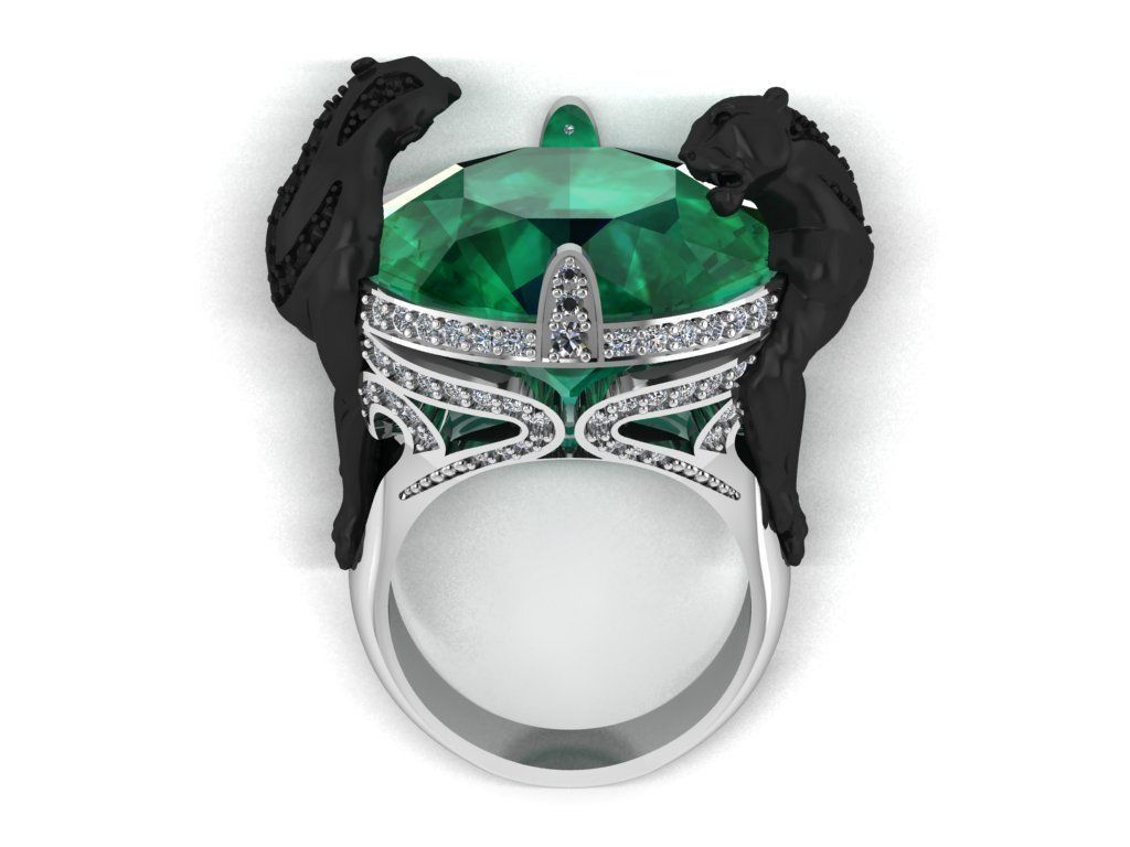 tiger ring 3D print model_1