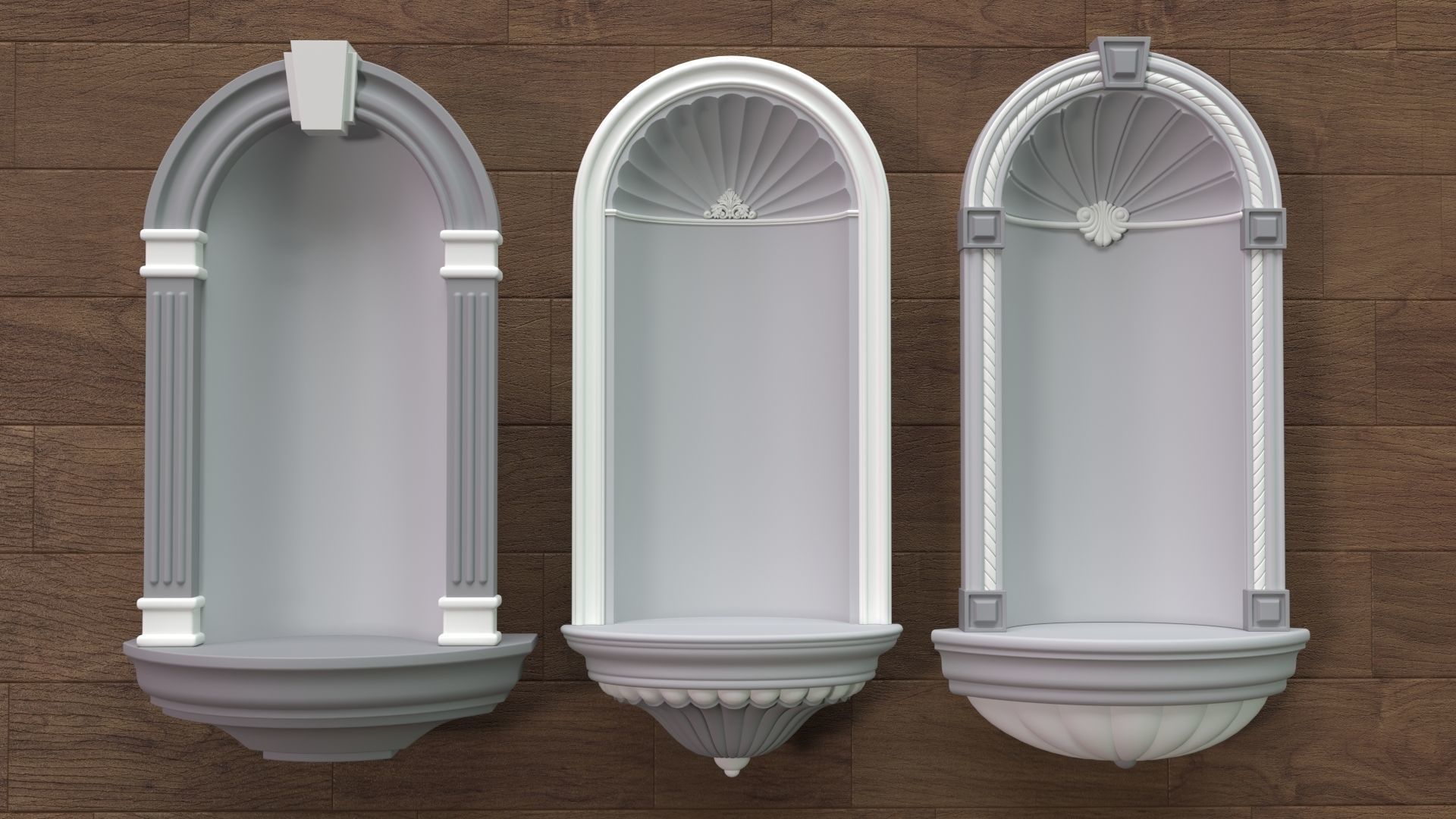 Building Facade Collection 7 - 88 pieces 3D model_6