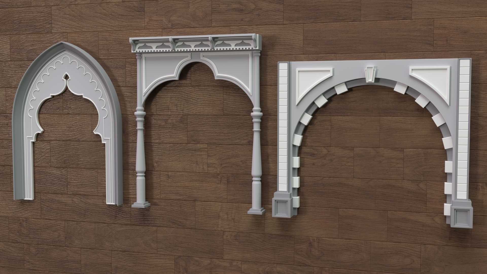 Building Facade Collection 7 - 88 pieces 3D model_10