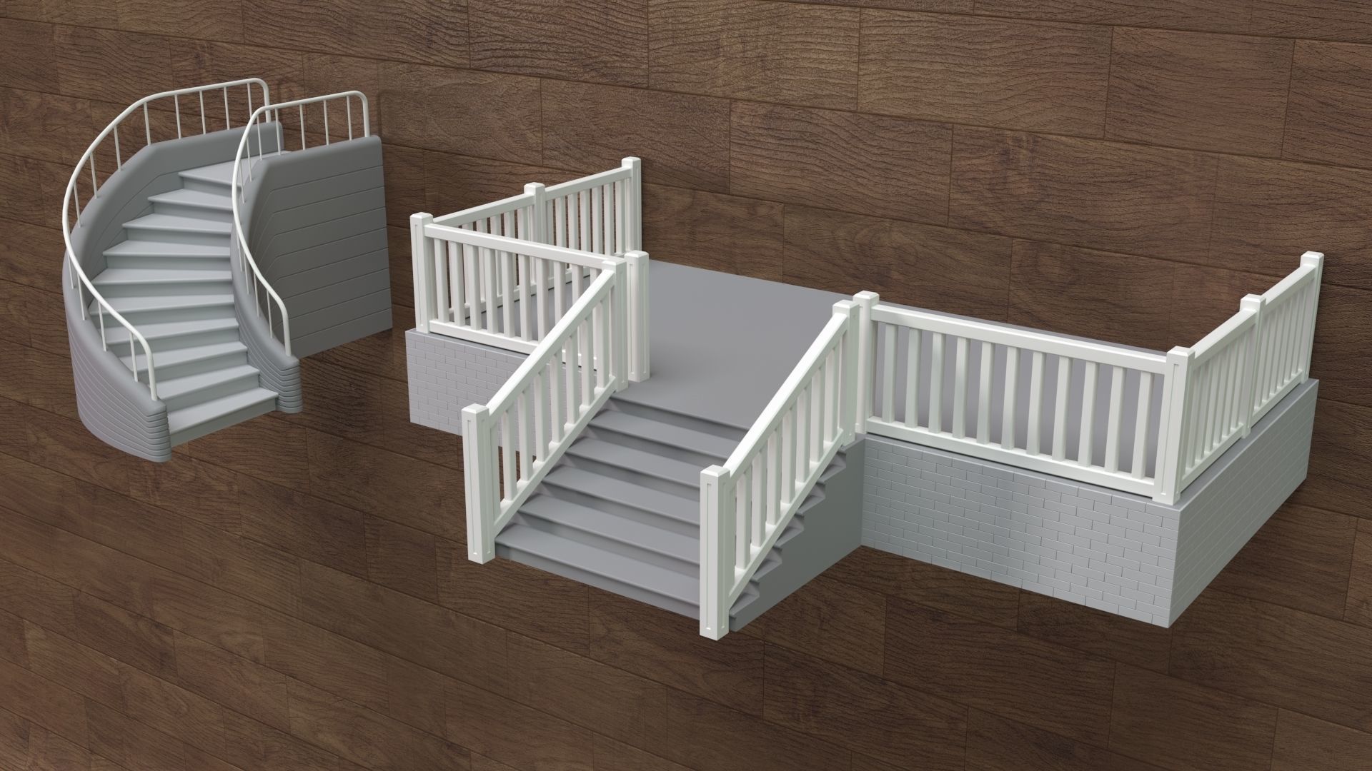 Building Facade Collection 7 - 88 pieces 3D model_24