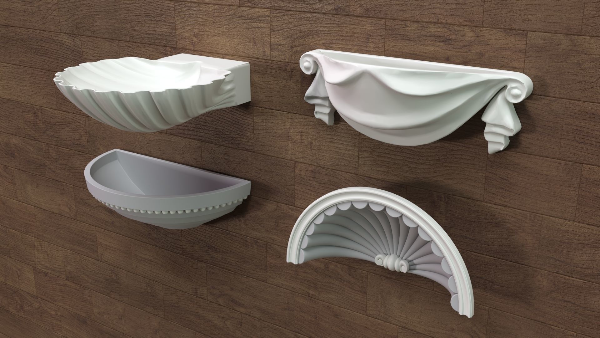 Building Facade Collection 7 - 88 pieces 3D model_16