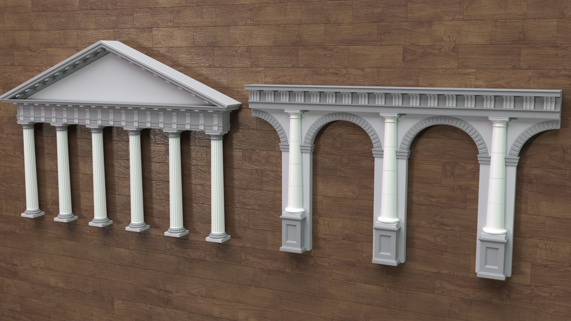 Building Facade Collection 7 - 88 pieces 3D model_3