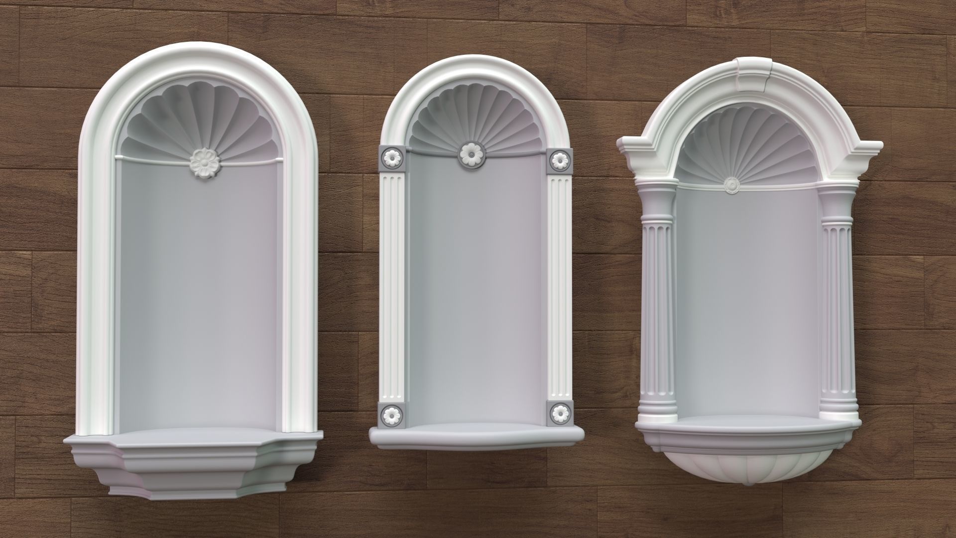 Building Facade Collection 7 - 88 pieces 3D model_5