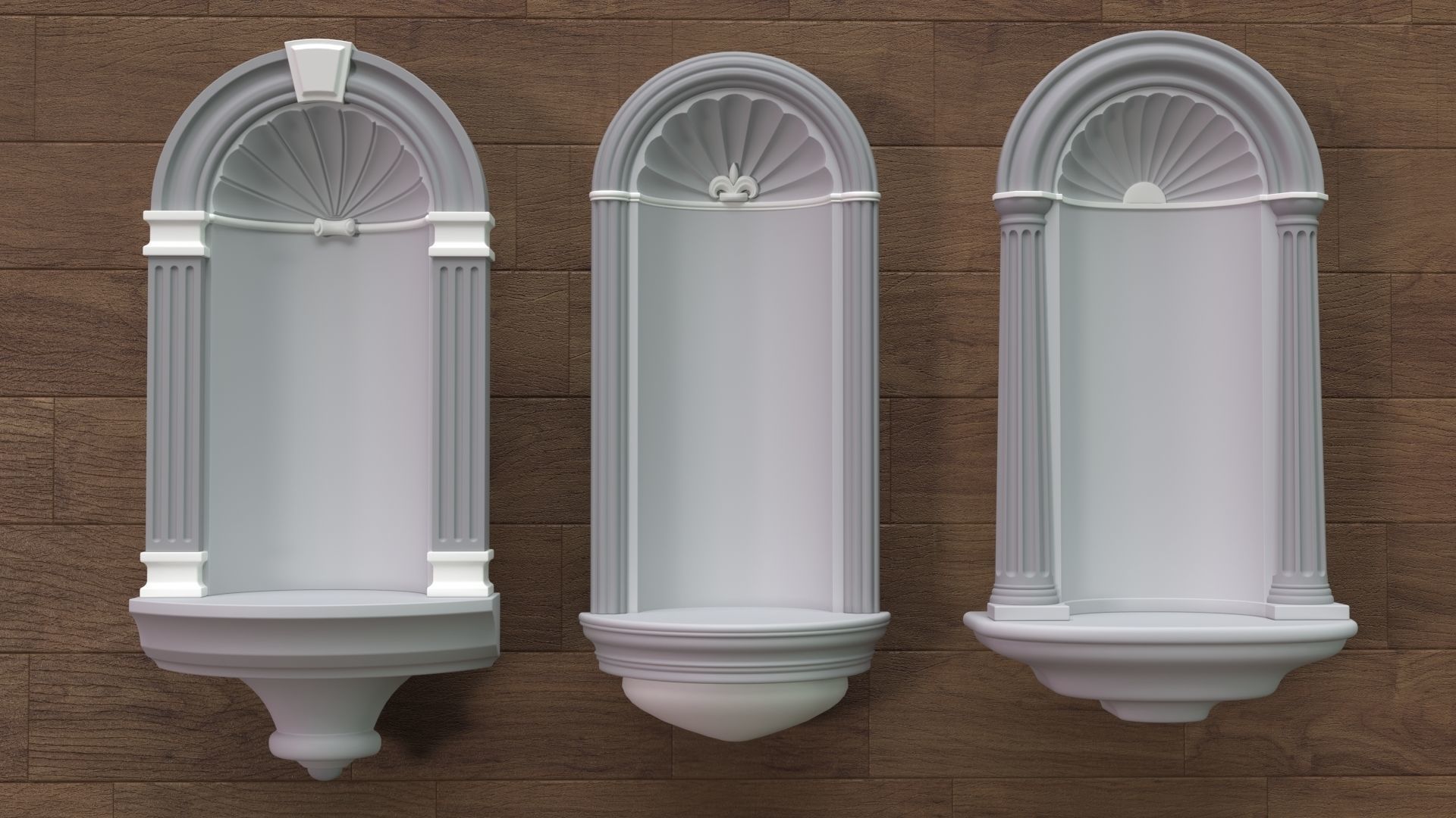 Building Facade Collection 7 - 88 pieces 3D model_7