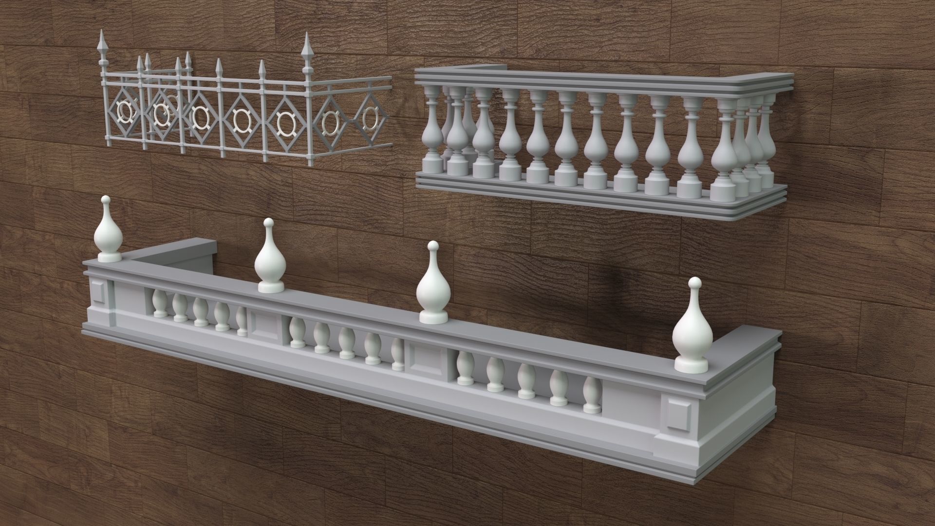 Building Facade Collection 7 - 88 pieces 3D model_15