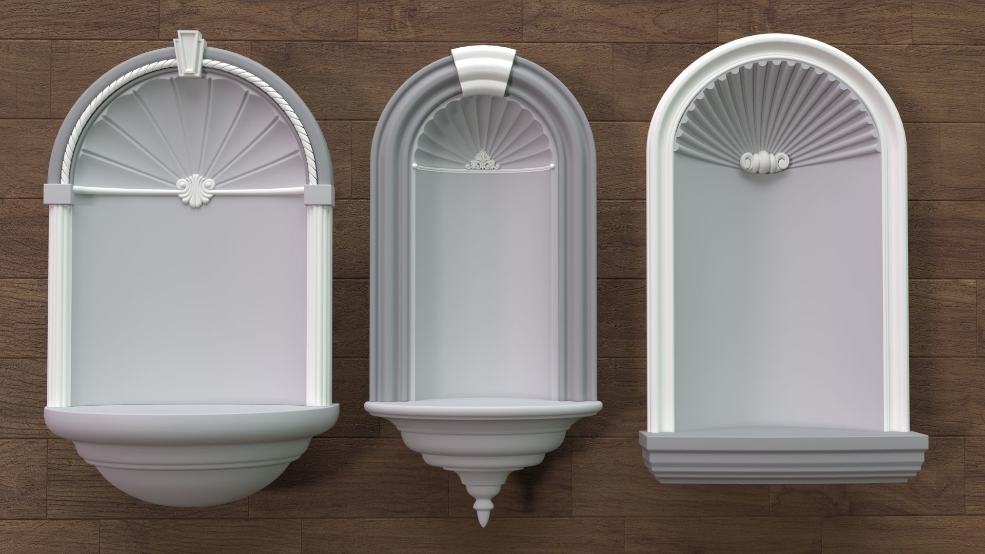 Building Facade Collection 7 - 88 pieces 3D model_8