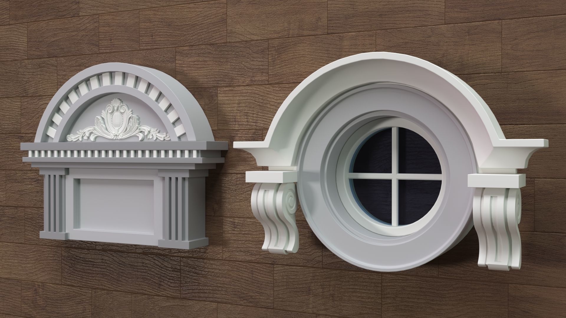 Building Facade Collection 7 - 88 pieces 3D model_12