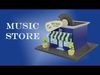 Low Poly Music Store Low-poly 3D model_1