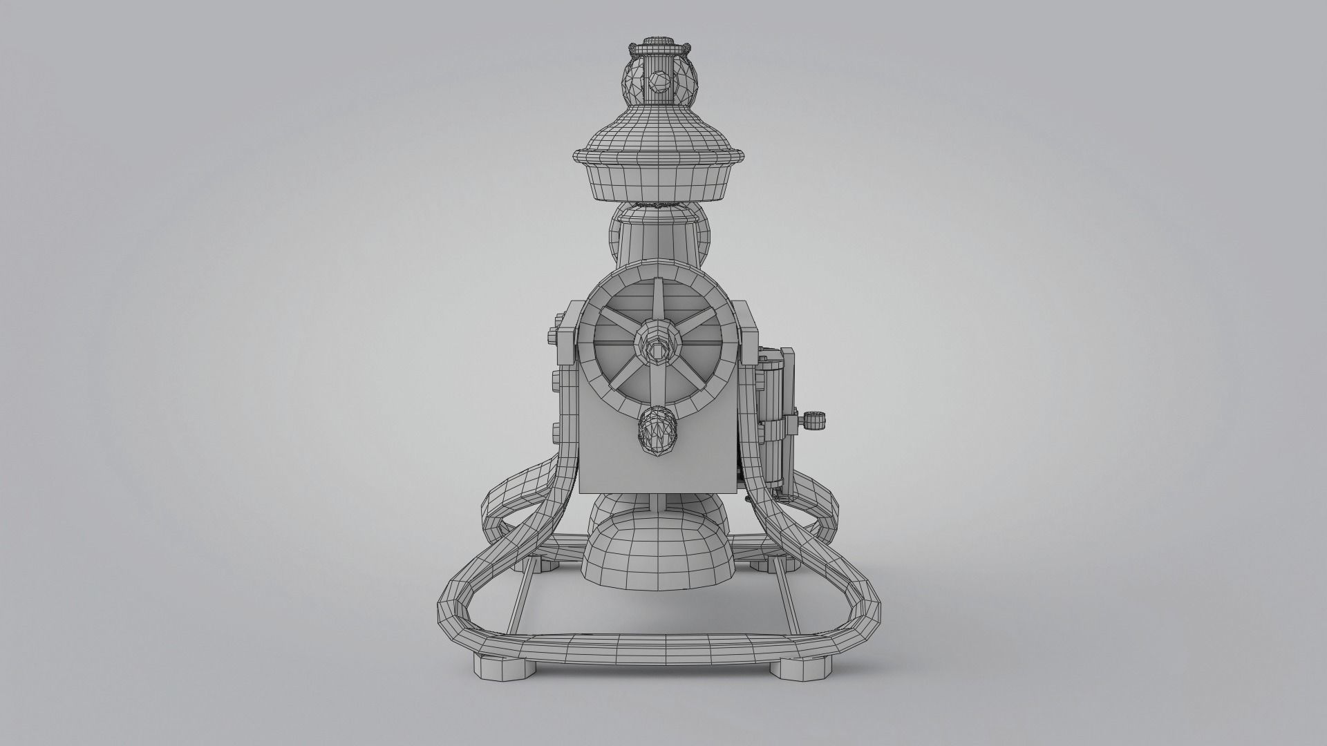 19th Century phone Low-poly 3D model_13