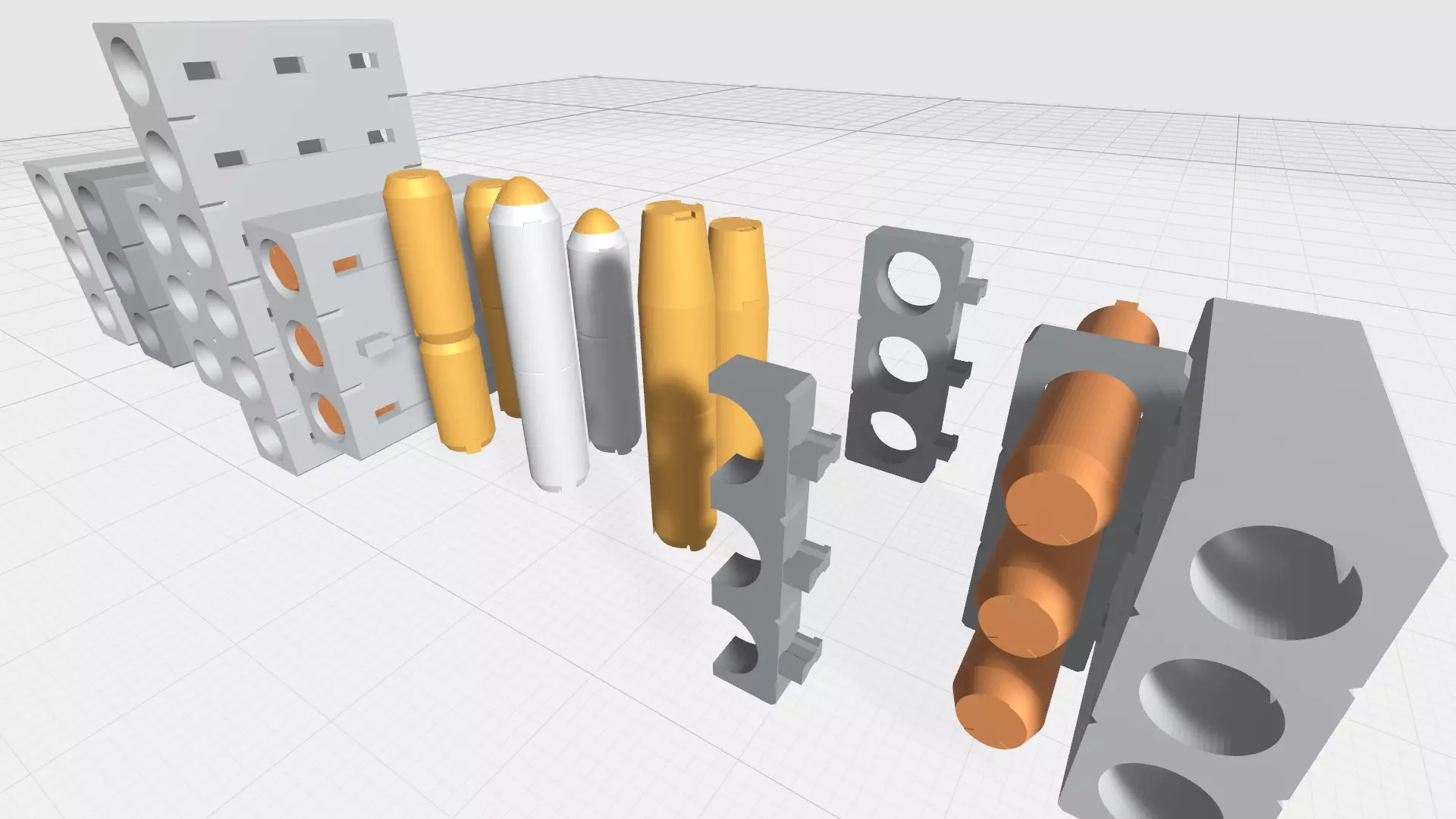 -MHO02C- 1-144 Mecha Robot MS high detailed missile arrays 3D print model_0