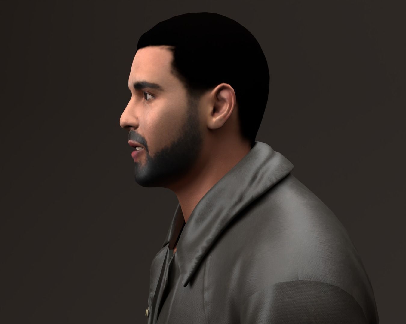 Drake Canadian rapper 3D Character Low-poly 3D model_1