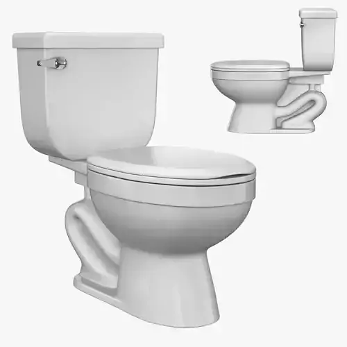 TWO PIECE TOILET HIGH EFFICIENCY WHITE