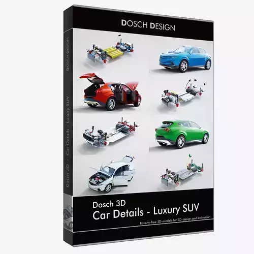 Dosch 3D - Car Details - Luxury SUV 3D model