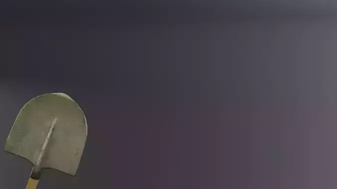 Medieval shovel for game