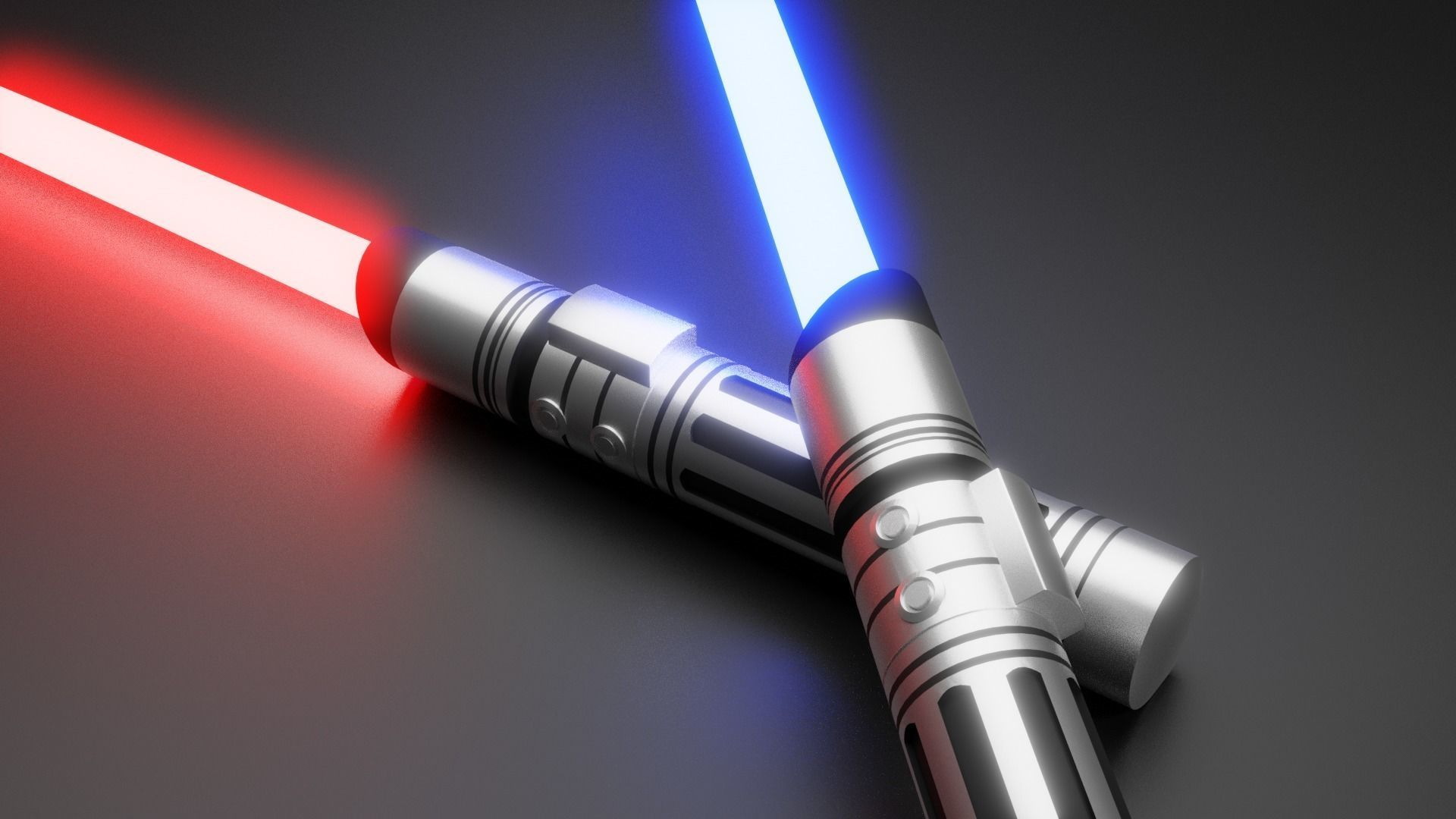 3D model LightSaber two star wars lightsabers VR / AR / lowpoly CGTrader