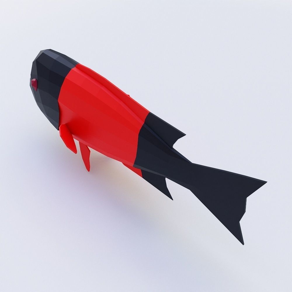 California sheep head fish 3d model  Low-poly 3D model_3