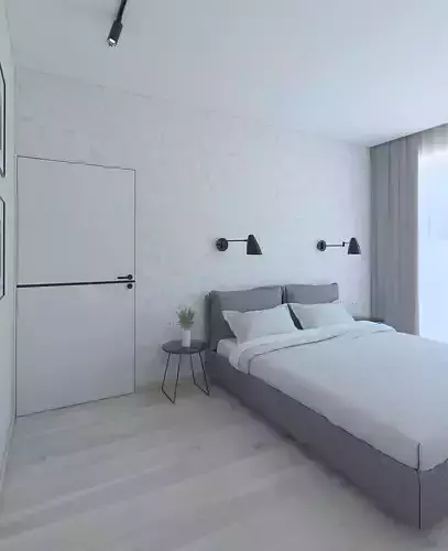 Cozy bright bedroom