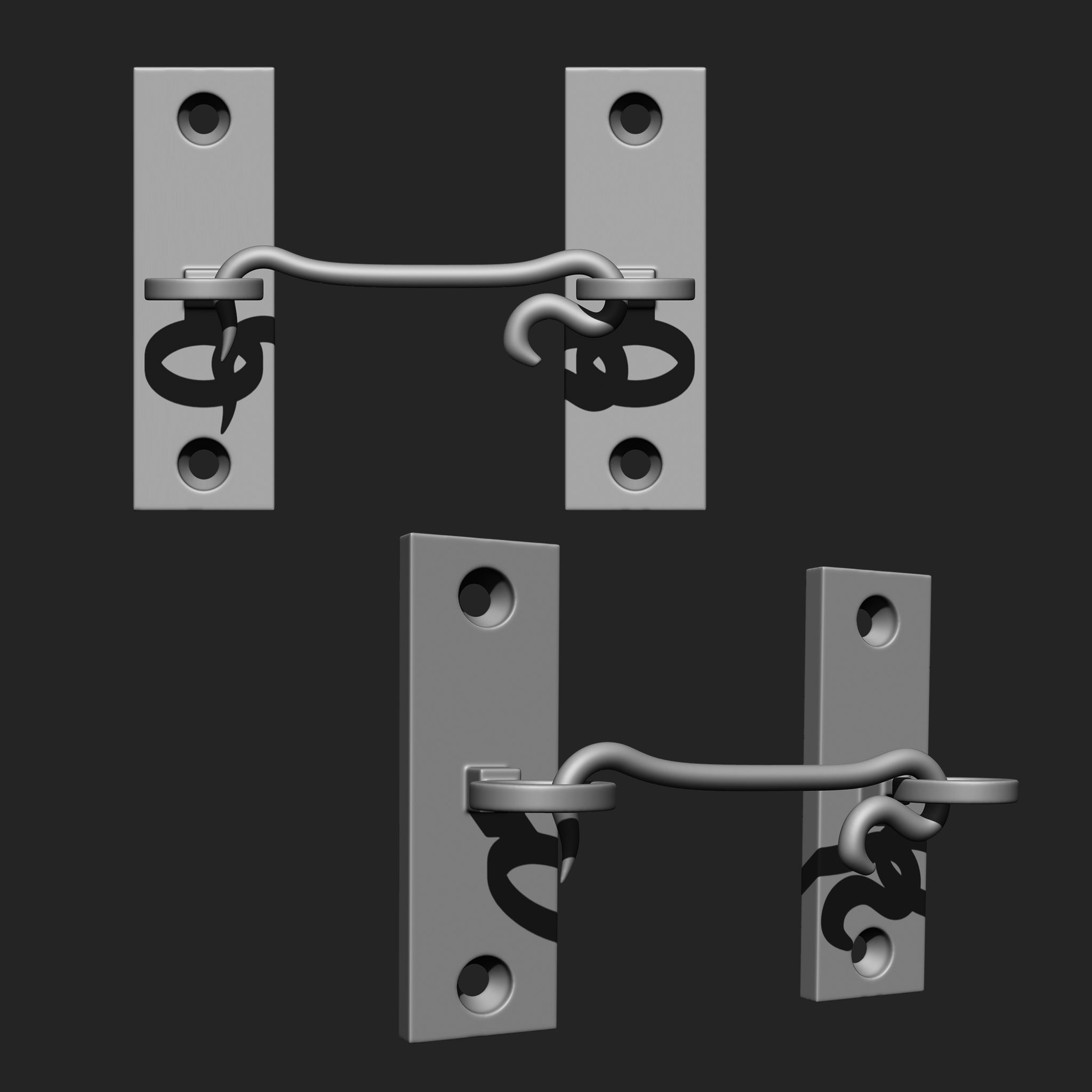 Door Latch IMM Brush Pack 15 in One vol 3 3D model_11