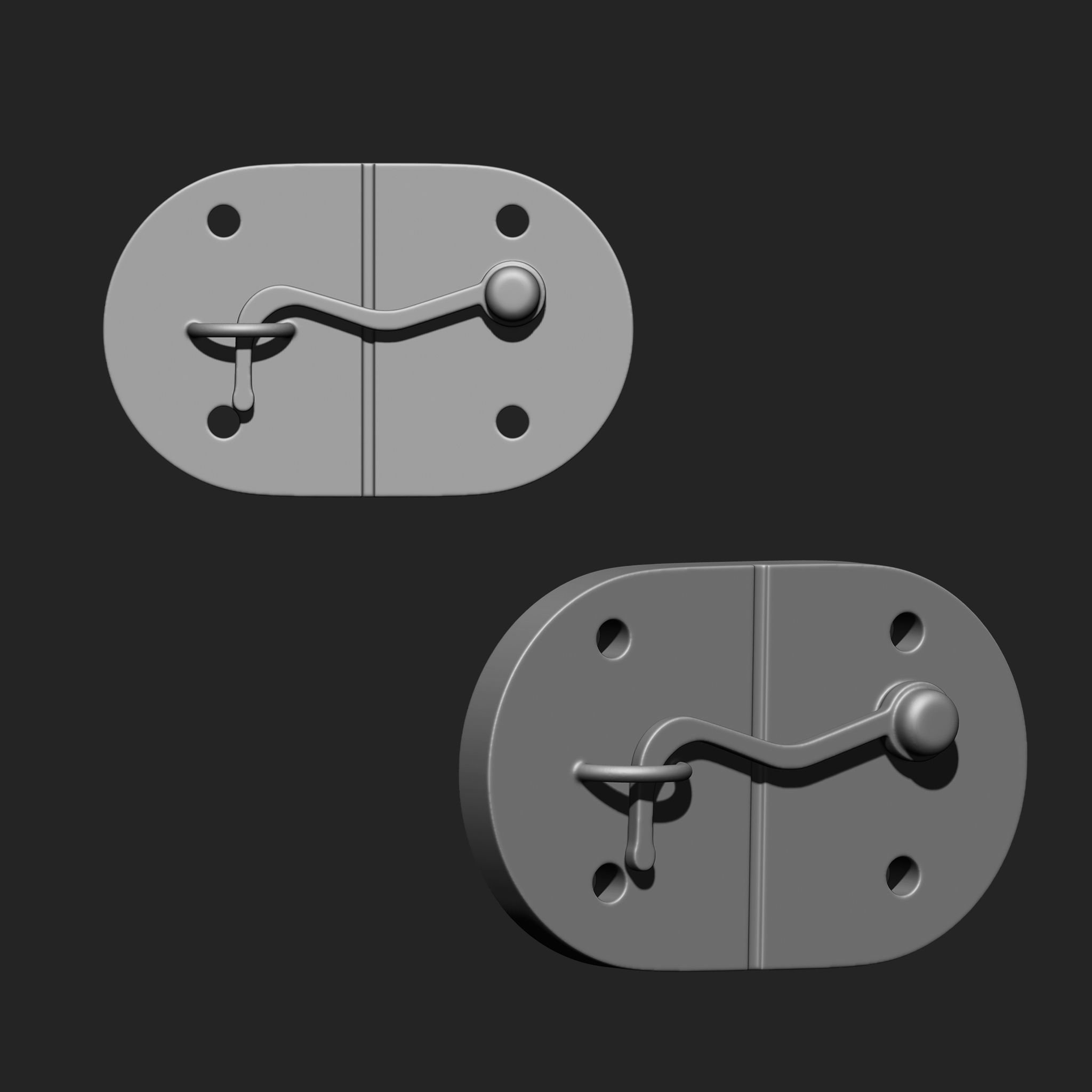 Door Latch IMM Brush Pack 15 in One vol 3 3D model_5