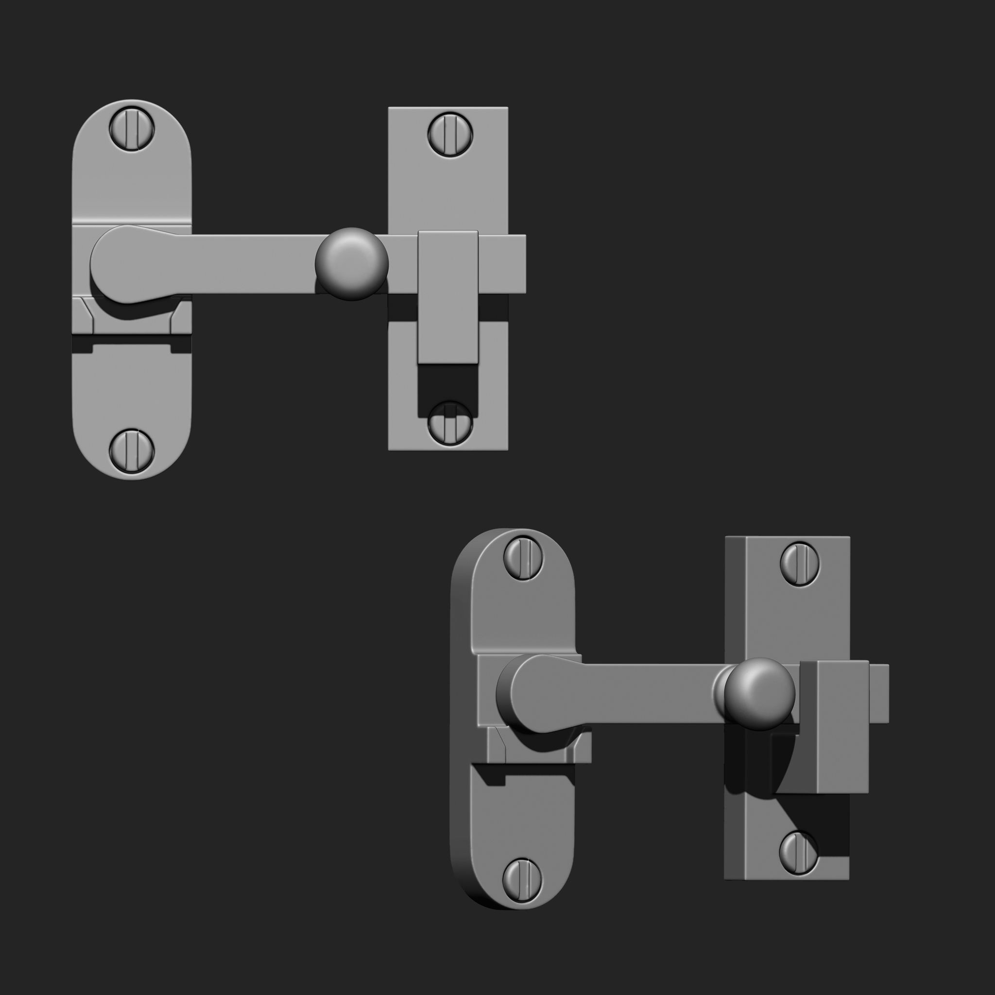 Door Latch IMM Brush Pack 15 in One vol 3 3D model_8