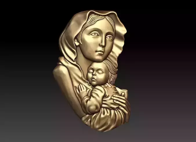 Mother with child 2 