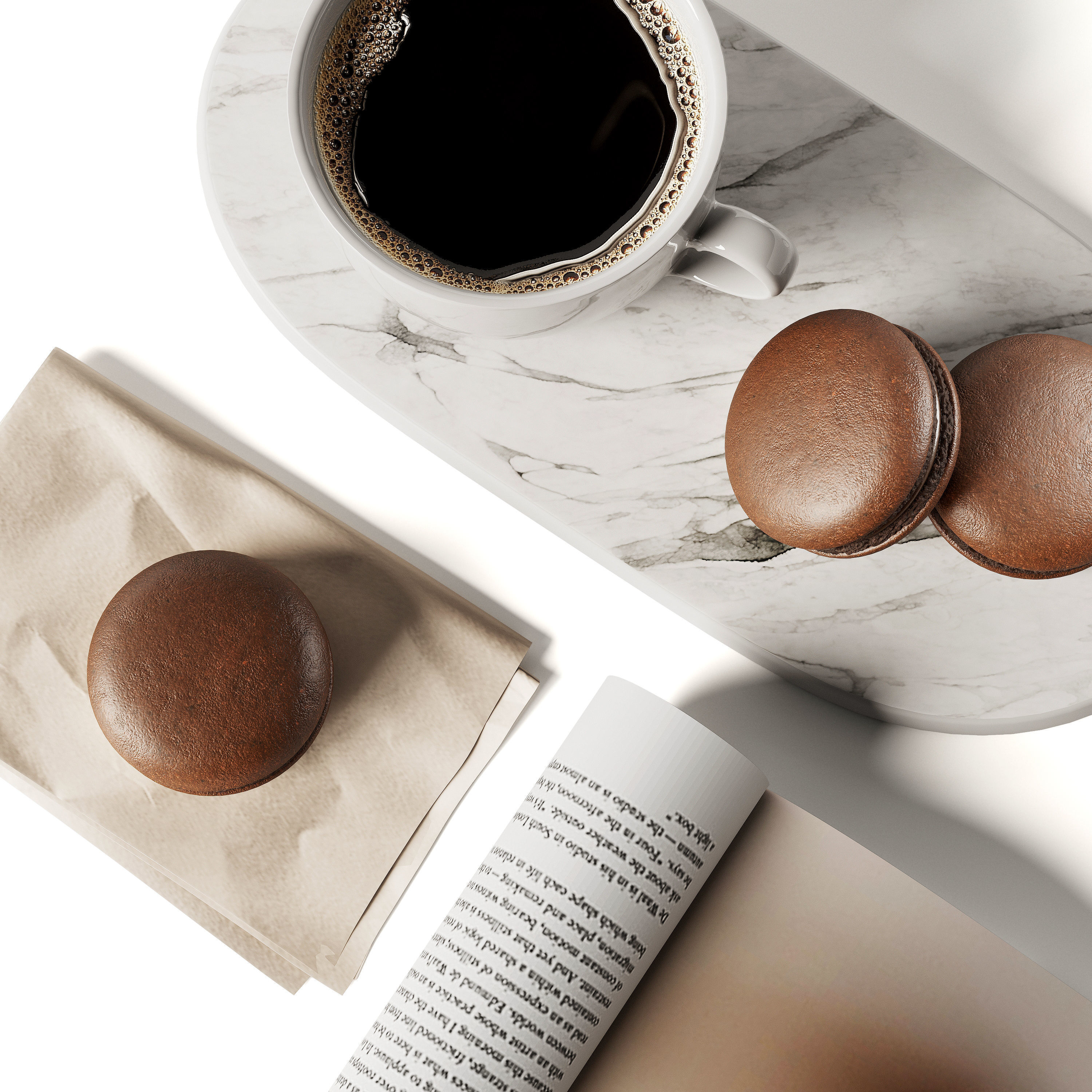 Decorative set vases with flowers and plants 3D model_1