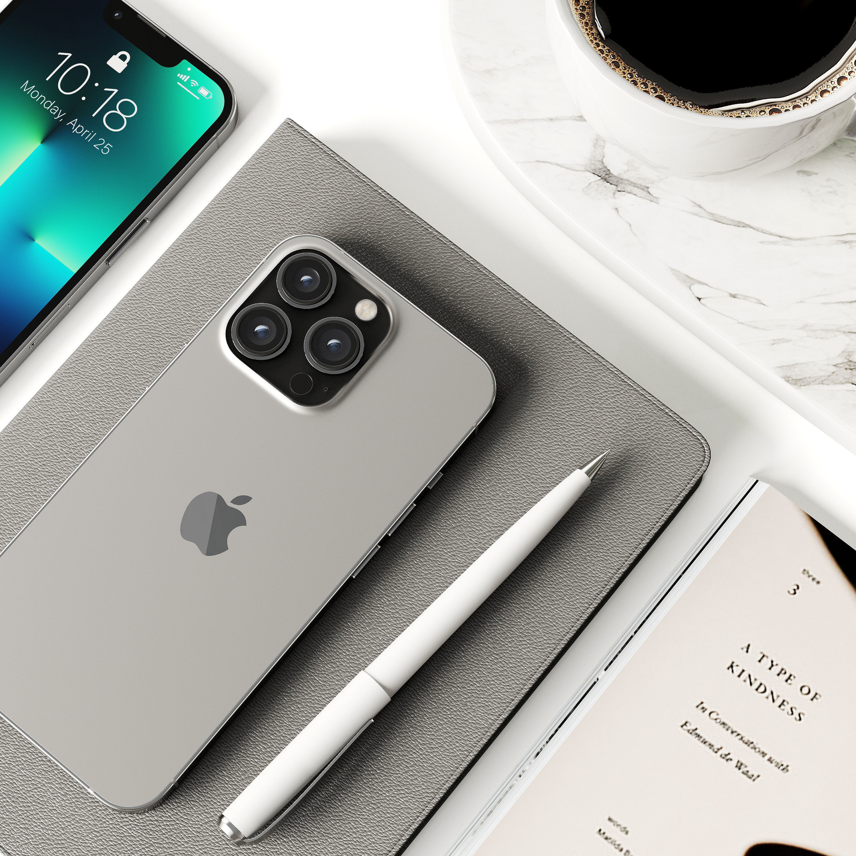 Decorative set vases with flowers and plants 3D model_2