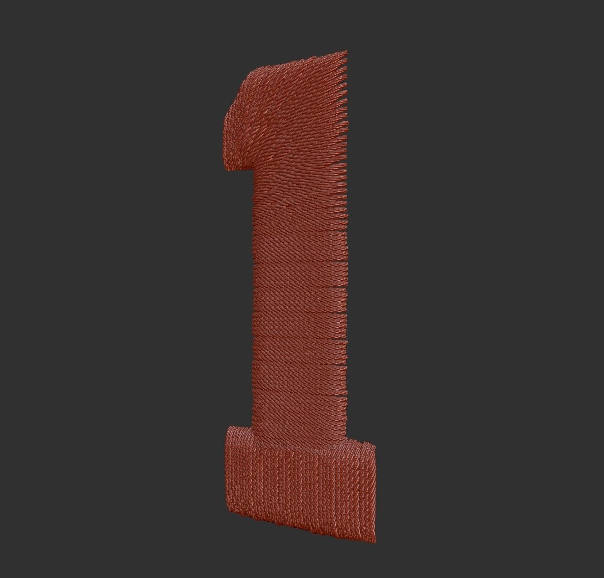 EmbroideryCG Font English05A Zbrush IMM Brush 3D model_3