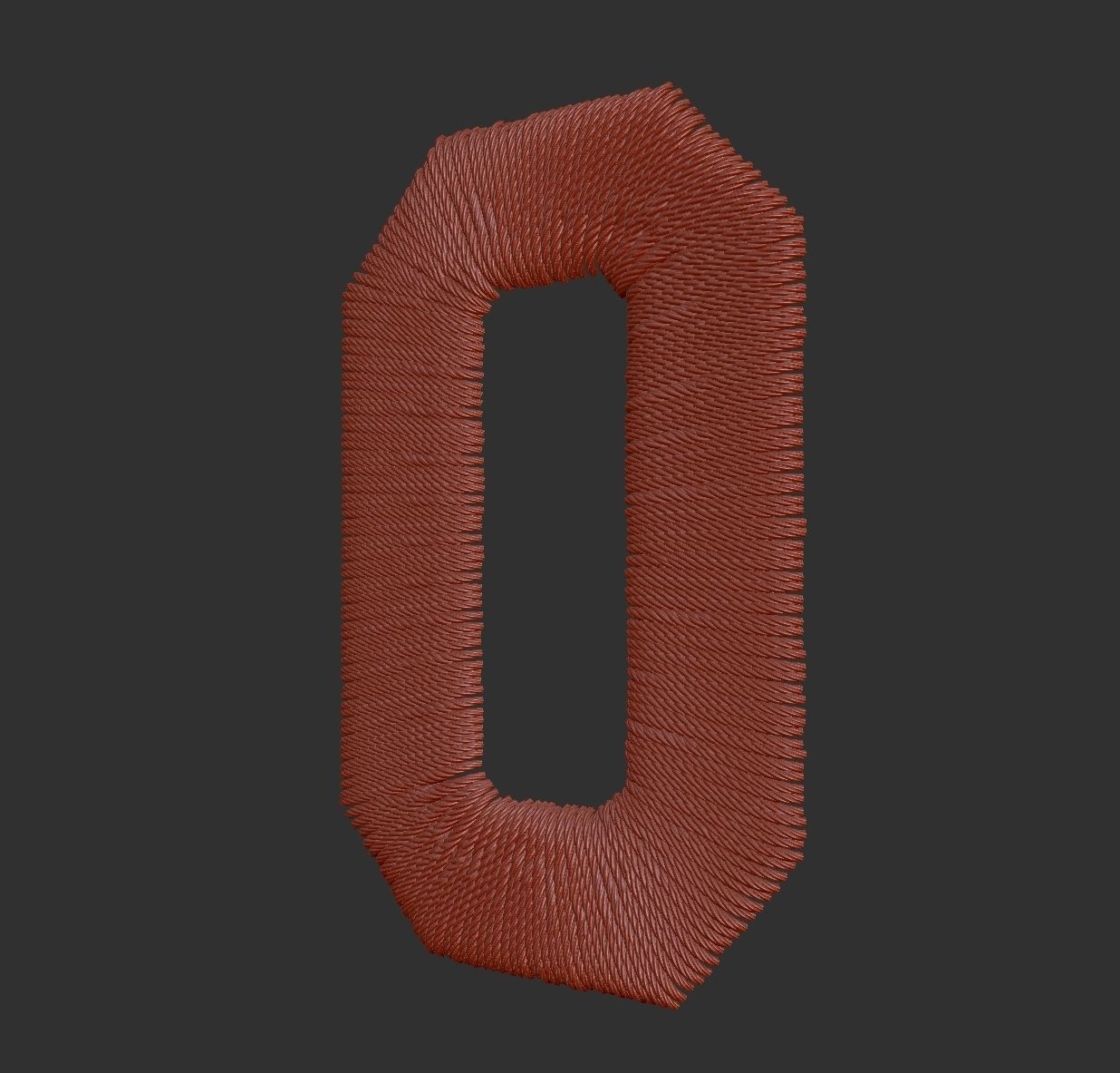 EmbroideryCG Font English05A Zbrush IMM Brush 3D model_2