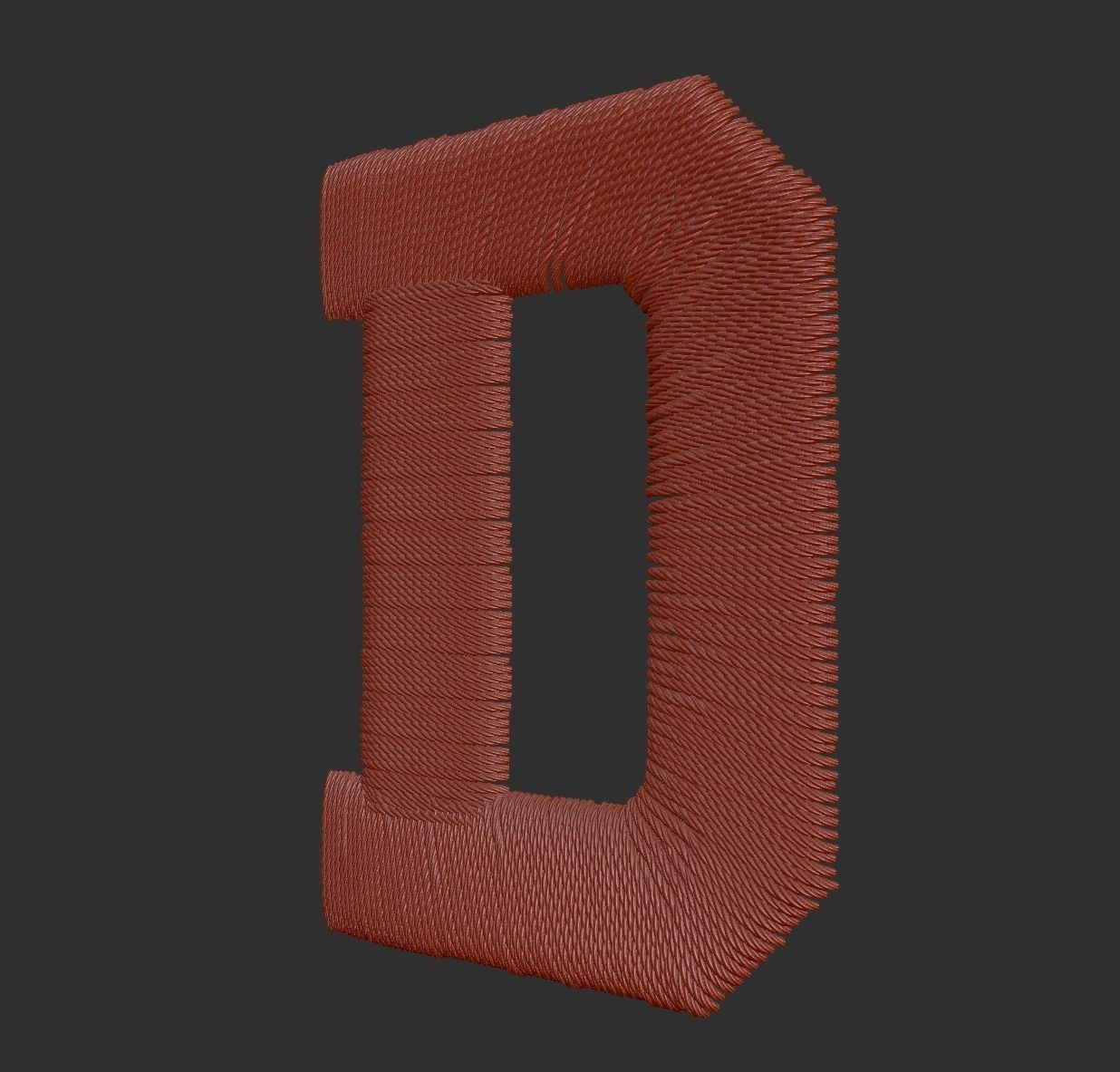 EmbroideryCG Font English05A Zbrush IMM Brush 3D model_15