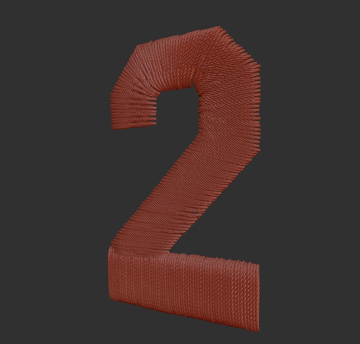 EmbroideryCG Font English05A Zbrush IMM Brush 3D model_4