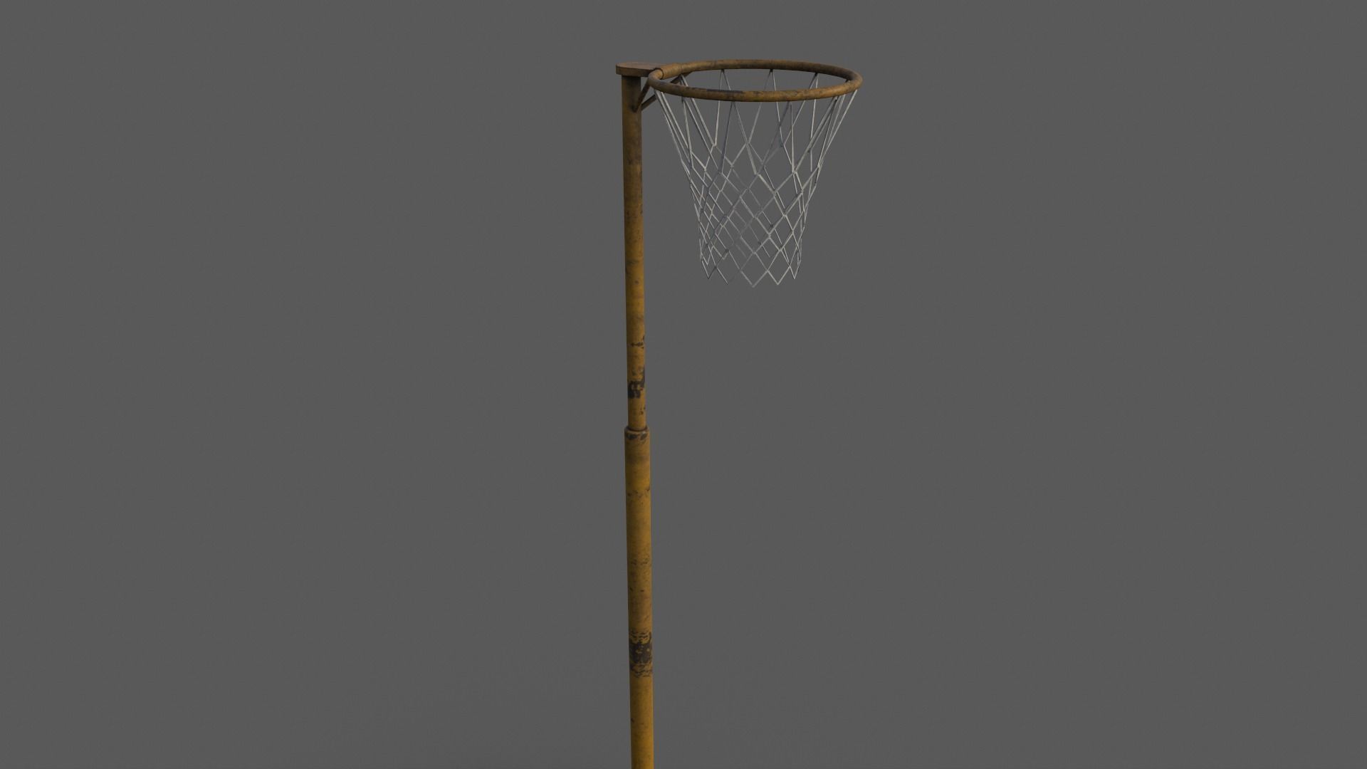 PBR Old School Basketball Stand Hoop Low-poly 3D model_32