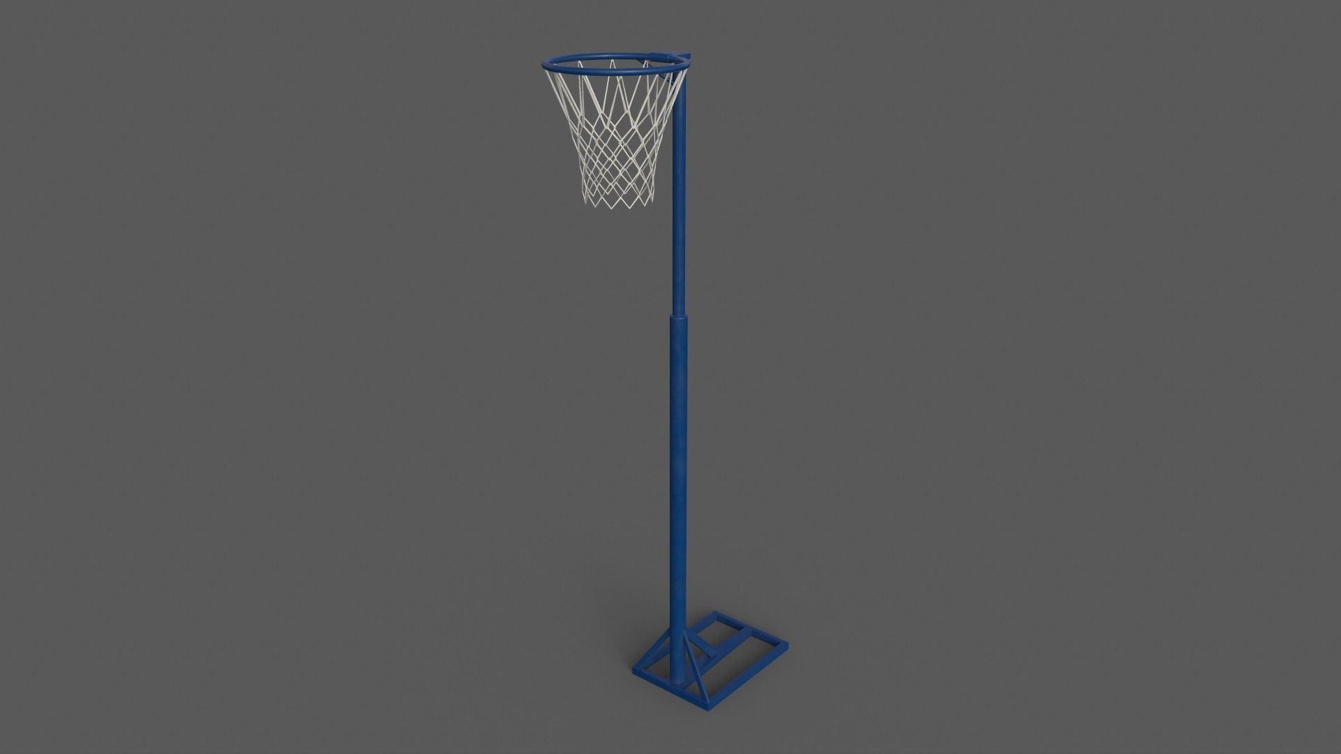 PBR Old School Basketball Stand Hoop Low-poly 3D model_6