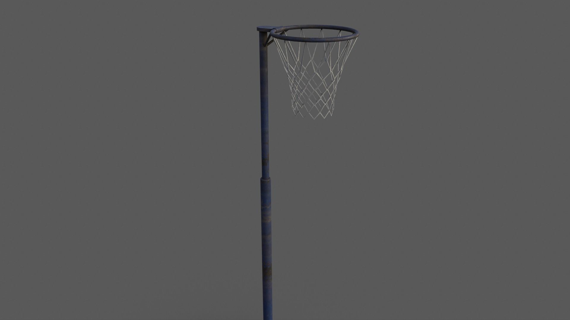 PBR Old School Basketball Stand Hoop Low-poly 3D model_28