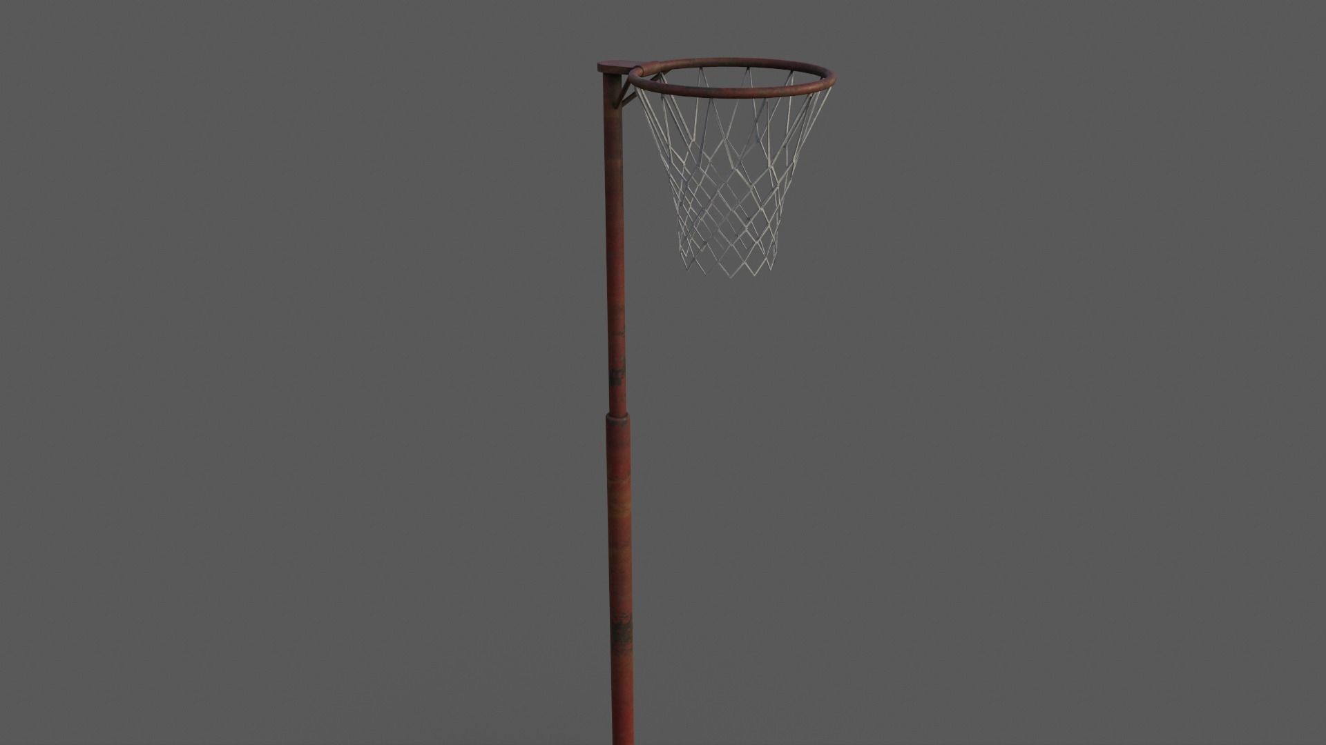 PBR Old School Basketball Stand Hoop Low-poly 3D model_31