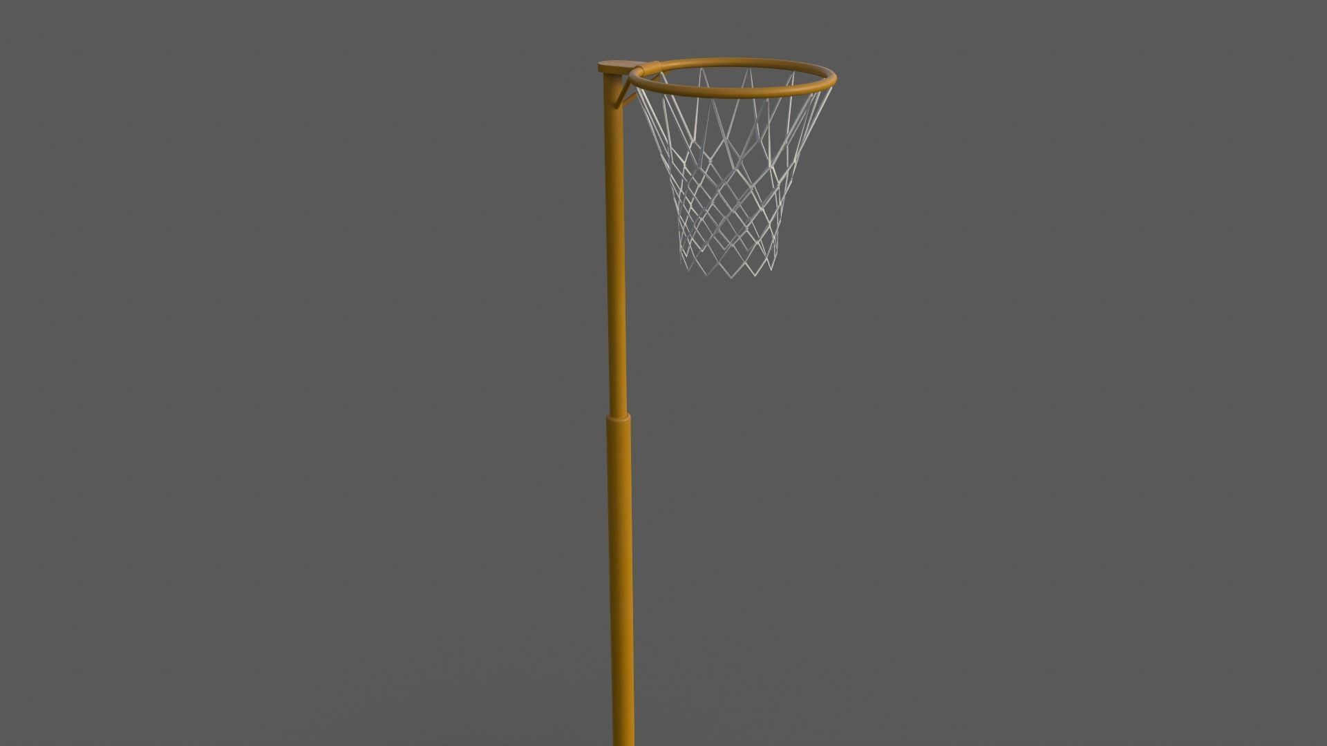 PBR Old School Basketball Stand Hoop Low-poly 3D model_26