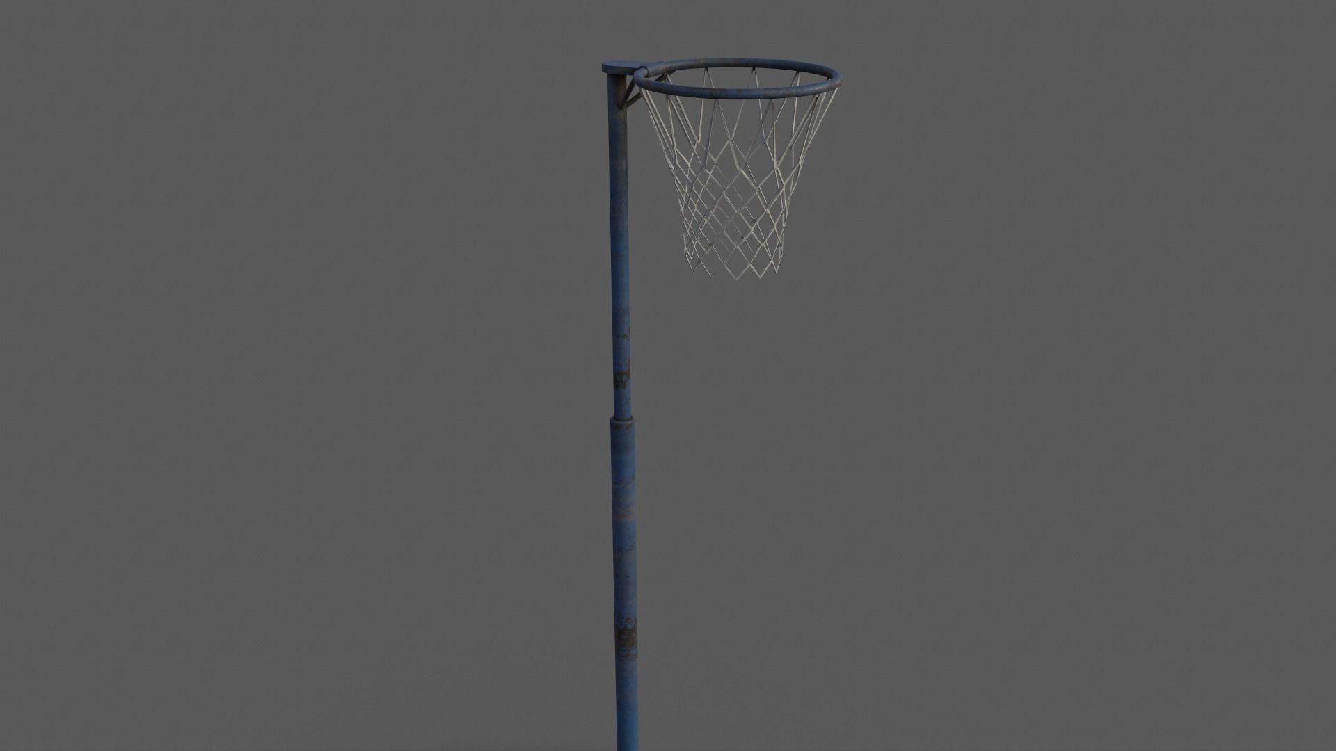 PBR Old School Basketball Stand Hoop Low-poly 3D model_27