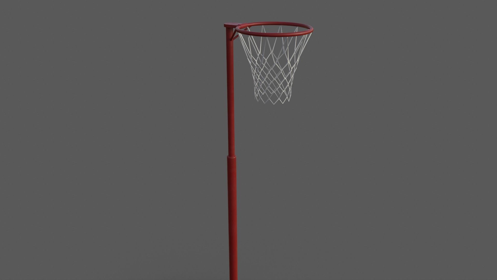 PBR Old School Basketball Stand Hoop Low-poly 3D model_25
