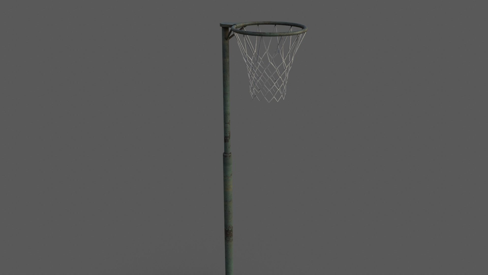 PBR Old School Basketball Stand Hoop Low-poly 3D model_29