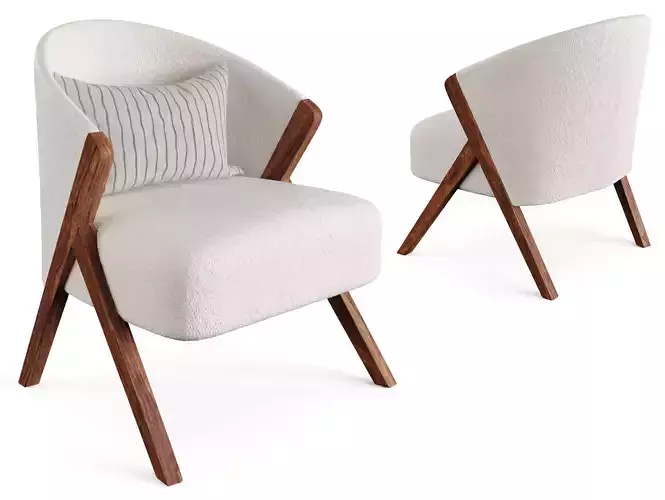 Upholstered Armchair Boucle by Zara